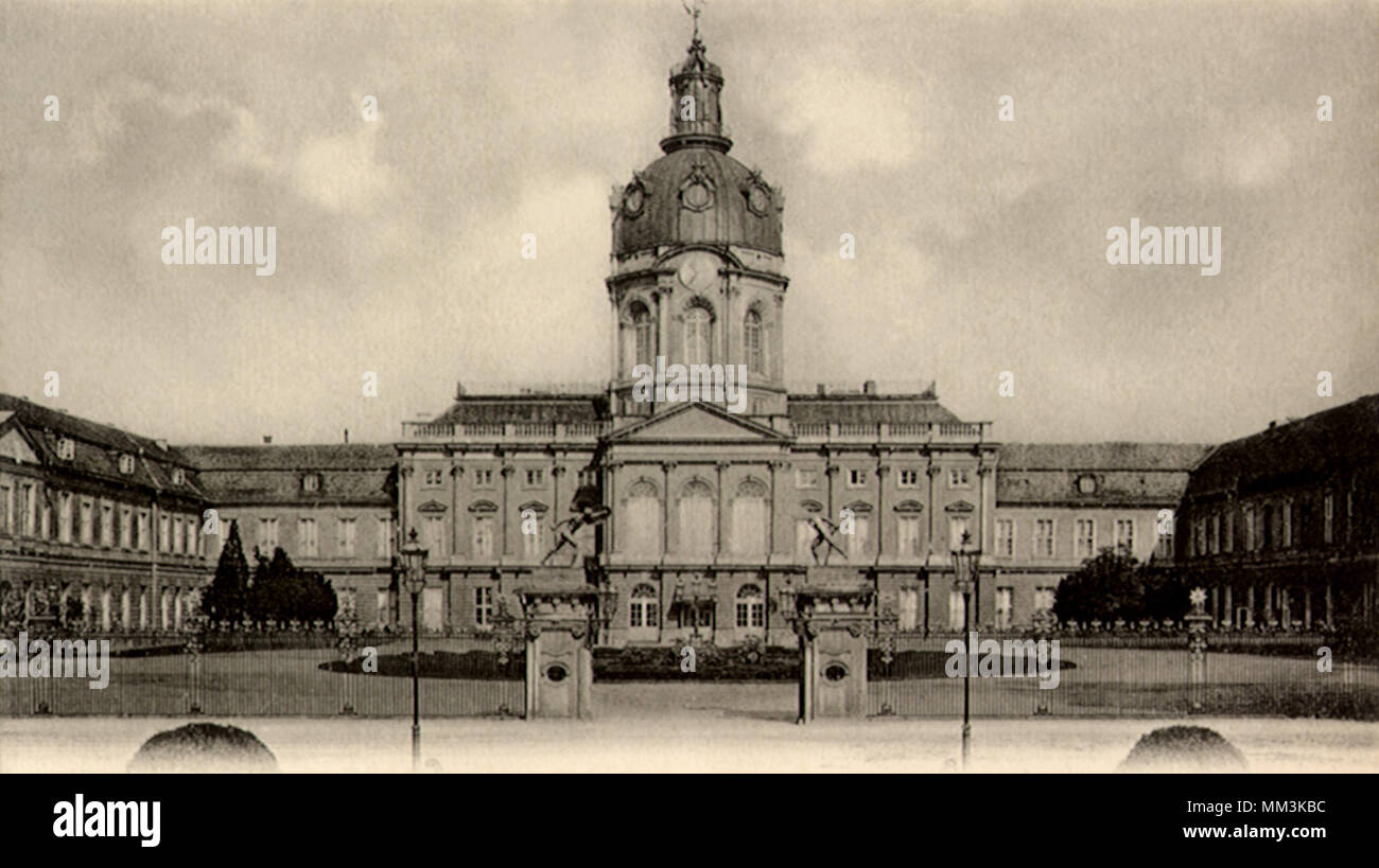 Das königliche Schloss. Charlottenburg. 1910 Stockfoto