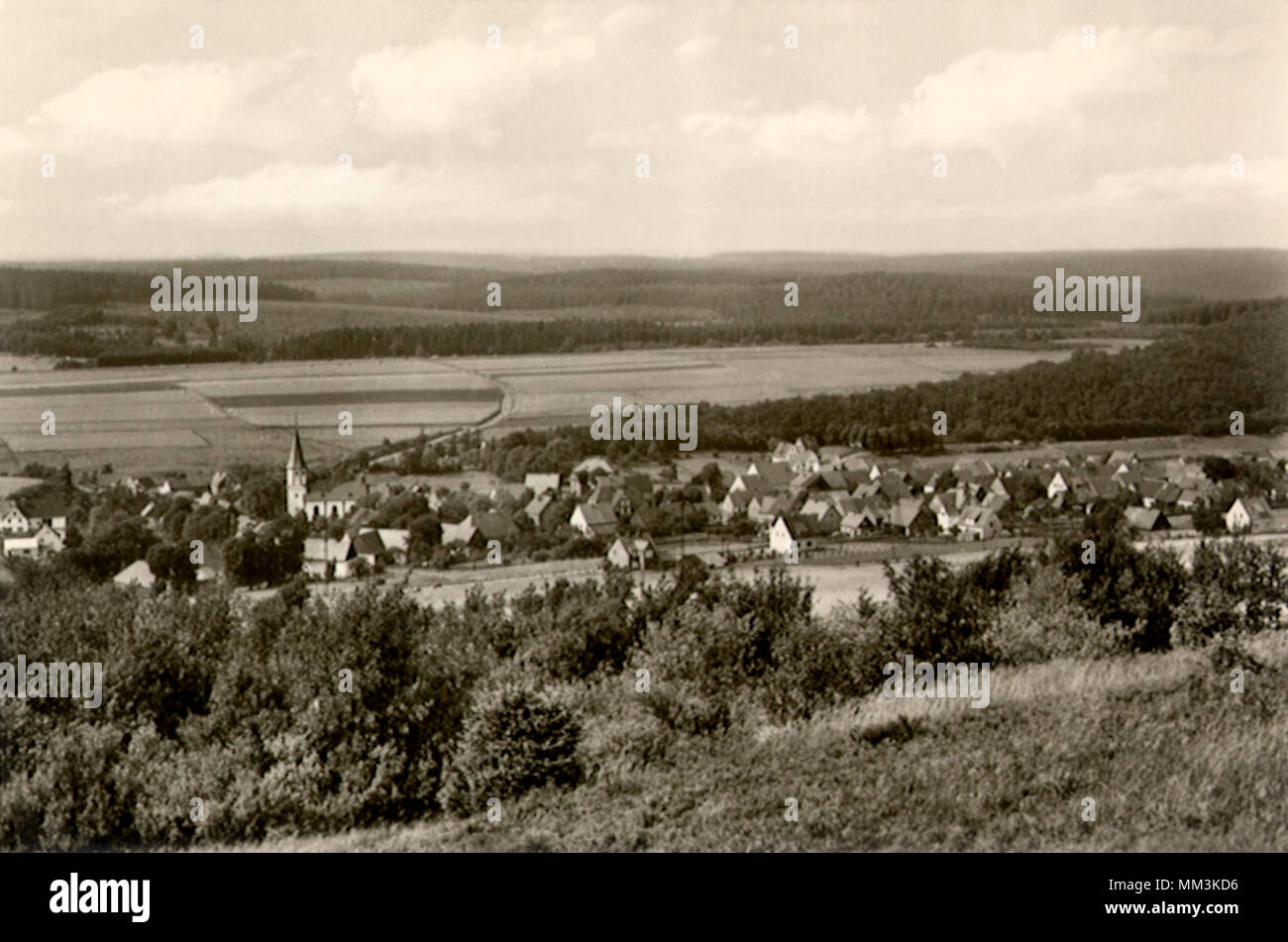 Angesichts der hohen Land. Brilon. 1918 Stockfoto