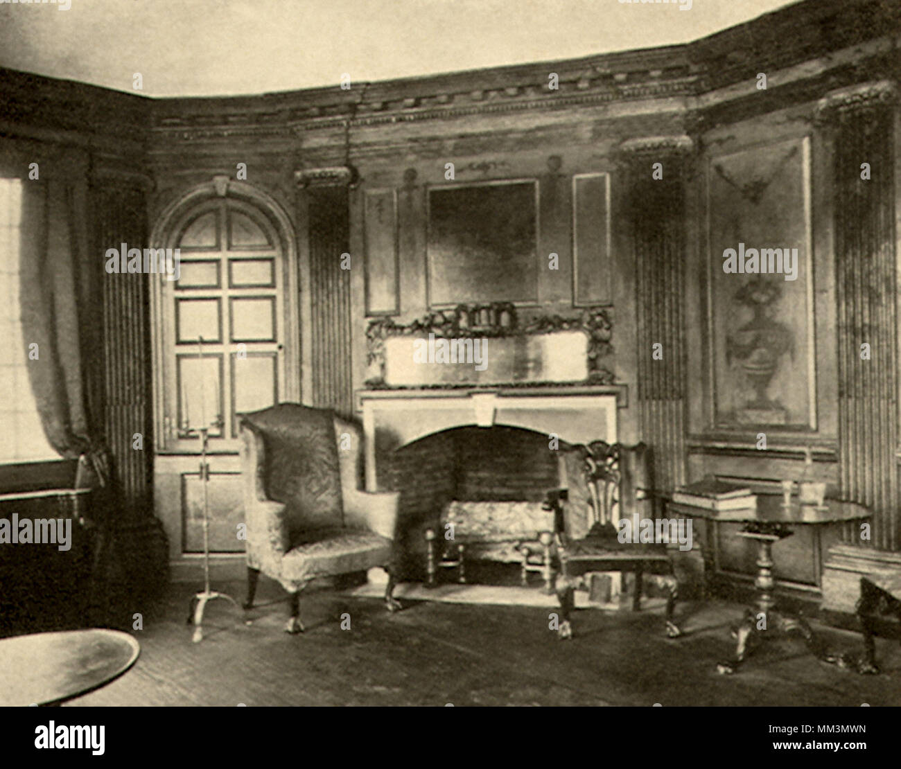 Zimmer im Museum. New York City. 1924 Stockfoto