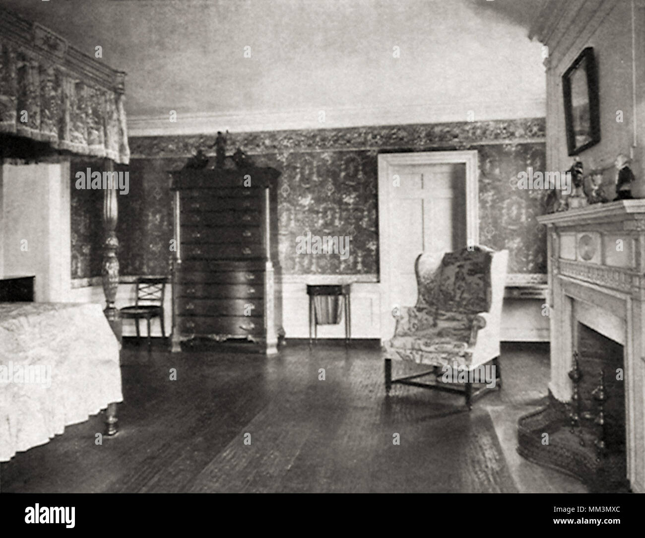 19 Schlafzimmer. Haverhill. 1818 Stockfoto