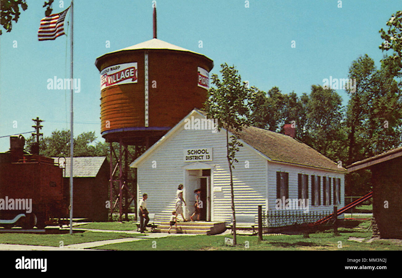 Ein Zimmer Land Schule. Kearney. 1950 Stockfoto