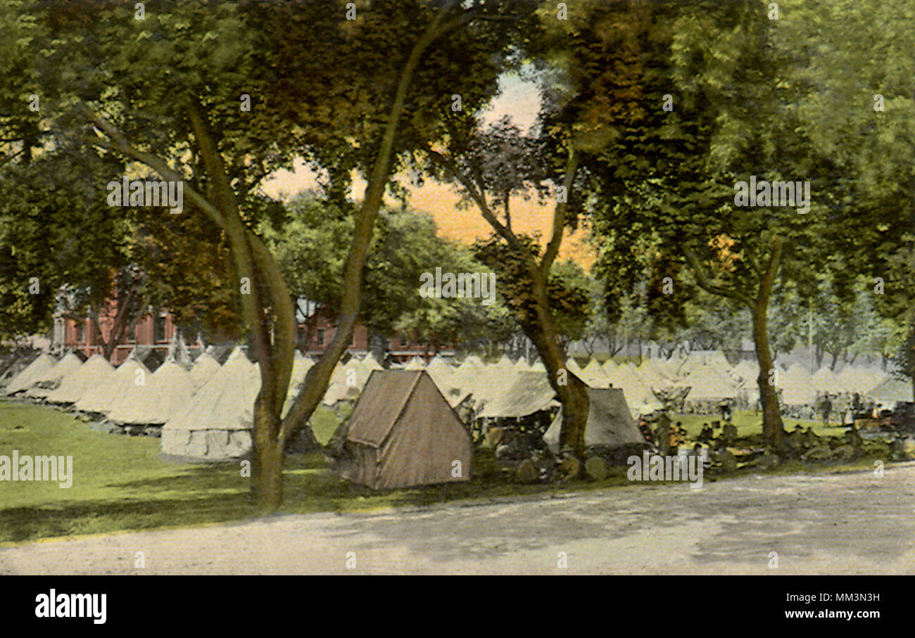 Militärischen Encampment am Fort. Omaha. 1912 Stockfoto