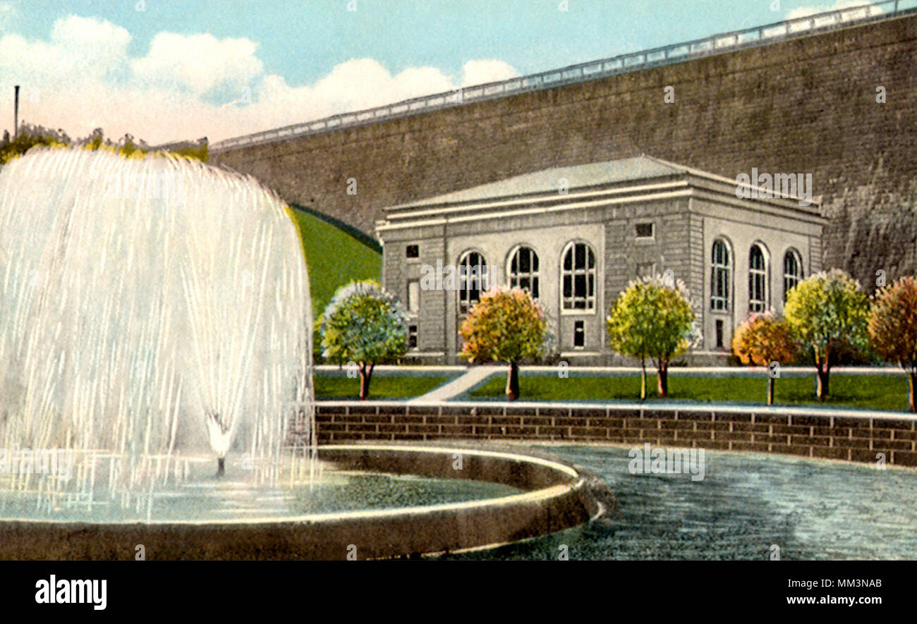 Power House & Dam. Clinton. 1920 Stockfoto