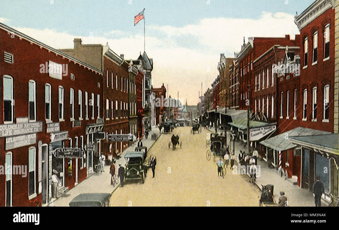 Main Street. Salisbury. 1917 Stockfoto