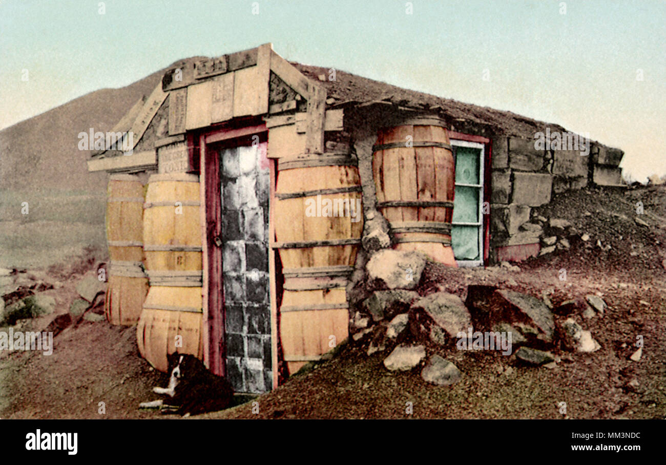 Barrel House. Tonopah 1910 Stockfoto