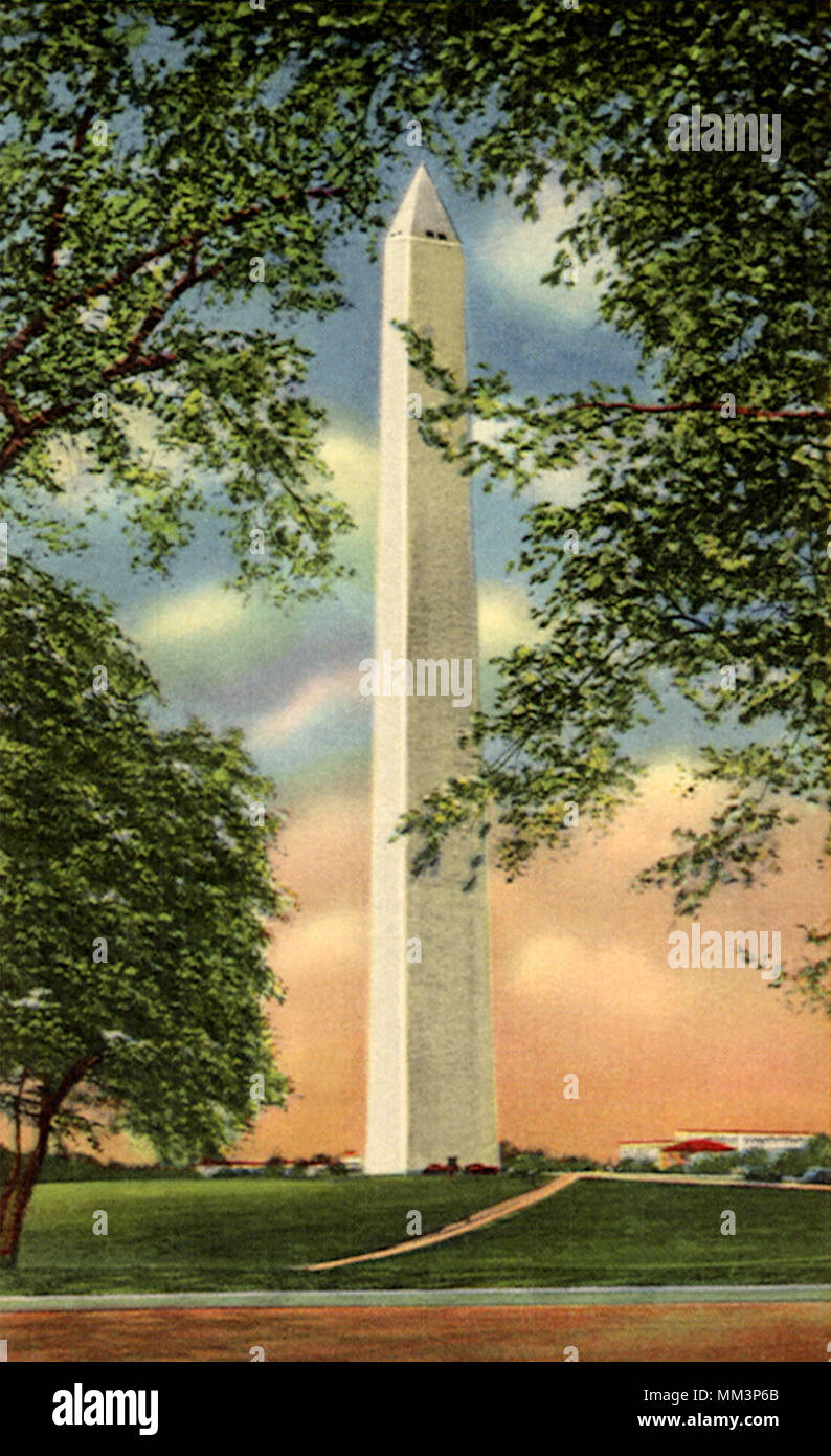 Washington Monument. Washington DC. 1945 Stockfoto