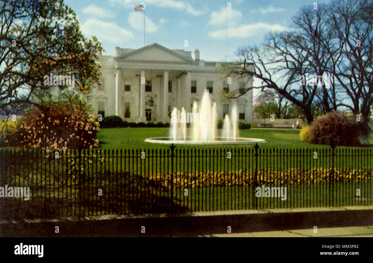 Das Weiße Haus. Washington DC. 1965 Stockfoto