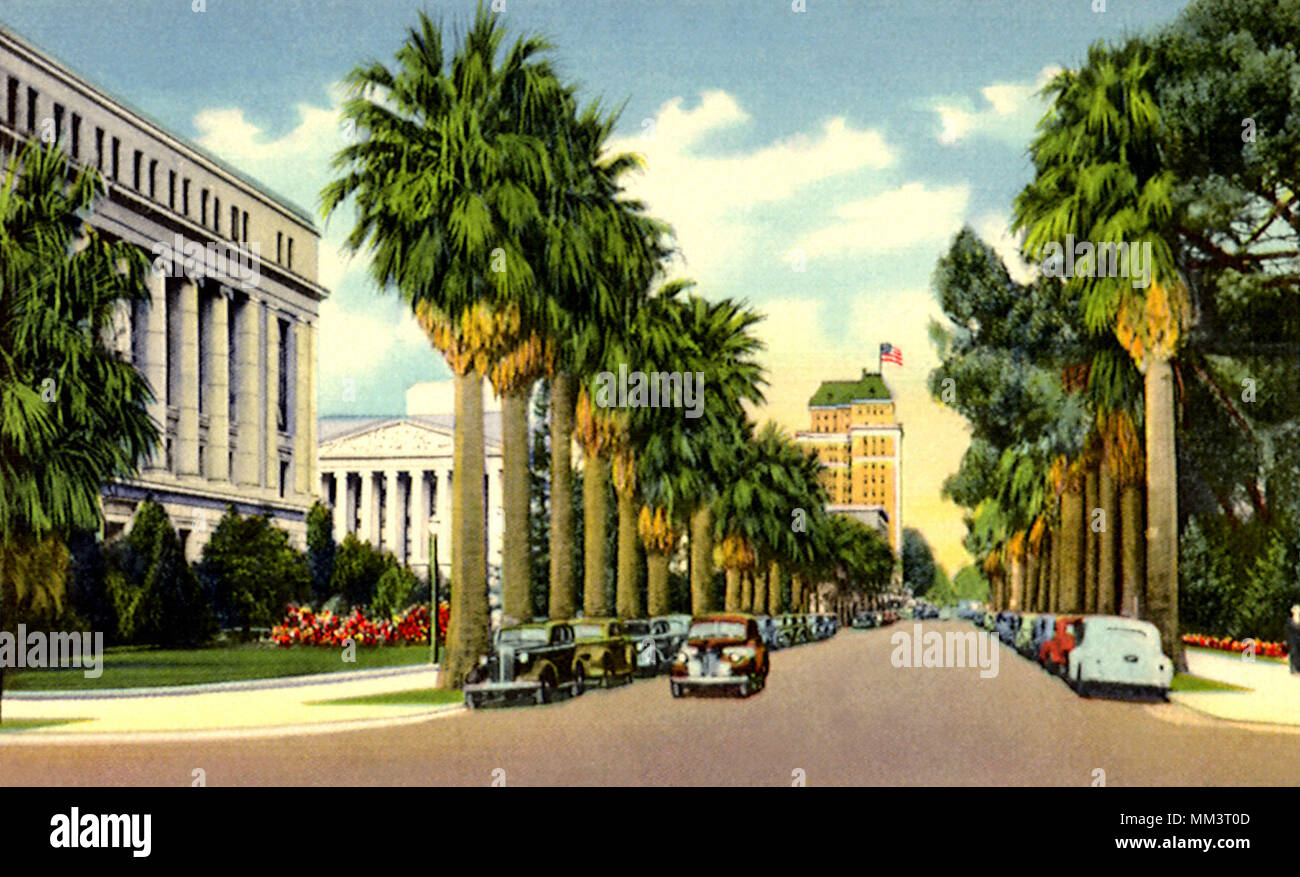 10. Street. Sacramento. 1945 Stockfoto