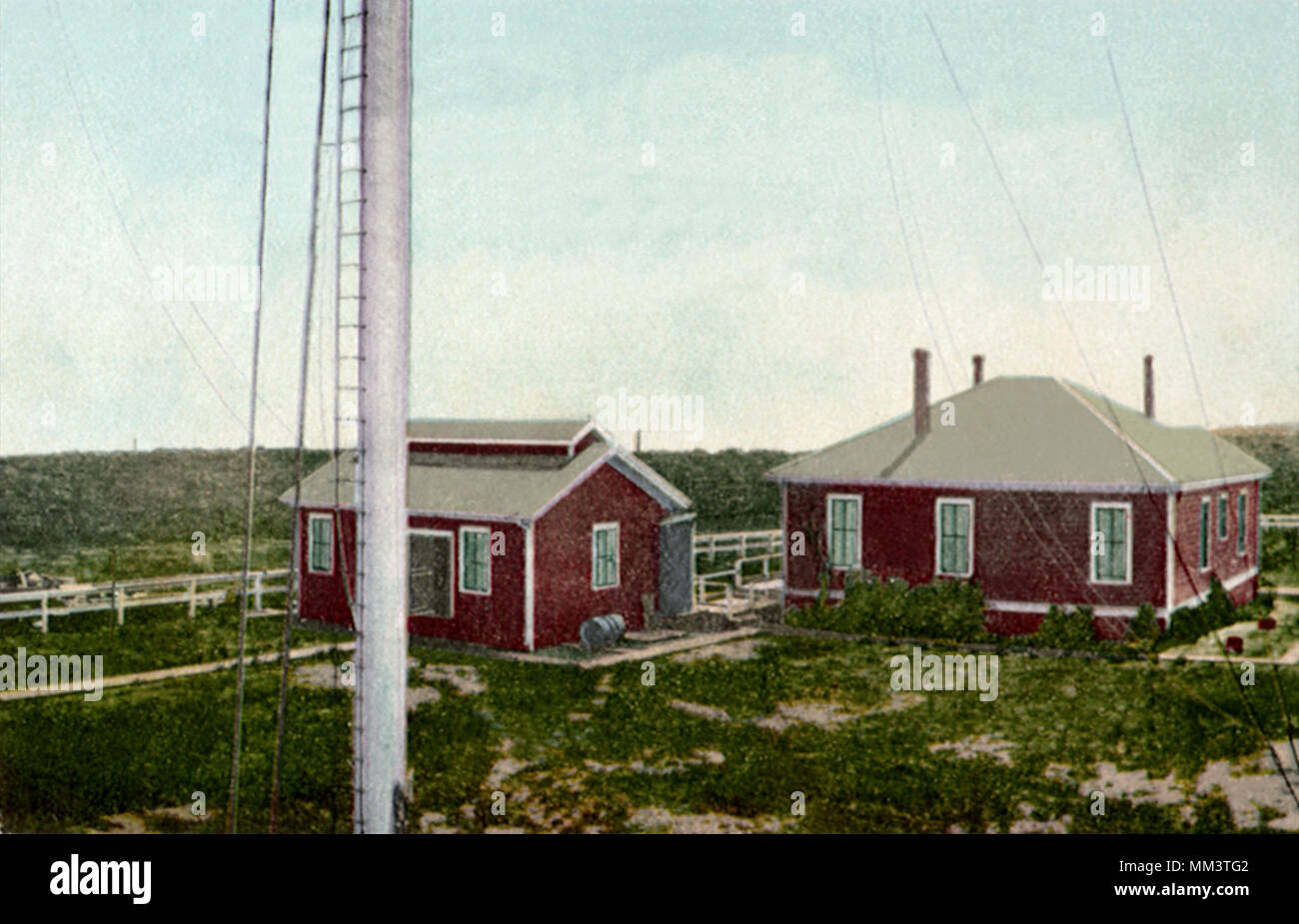 Wireless Telegraph Station. San Diego. 1910 Stockfoto