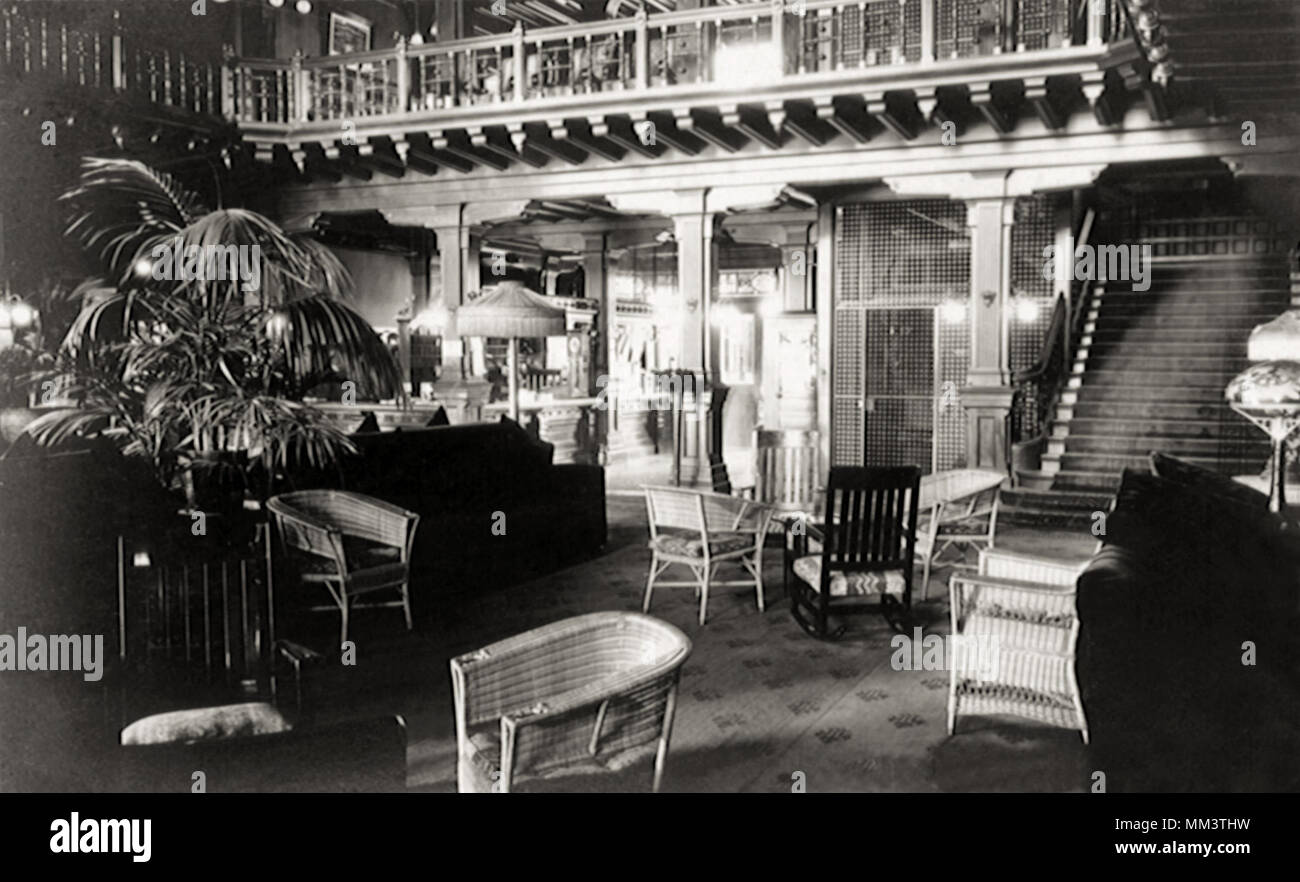Hotel del Coronado Lobby. Coronado. 1940 Stockfoto