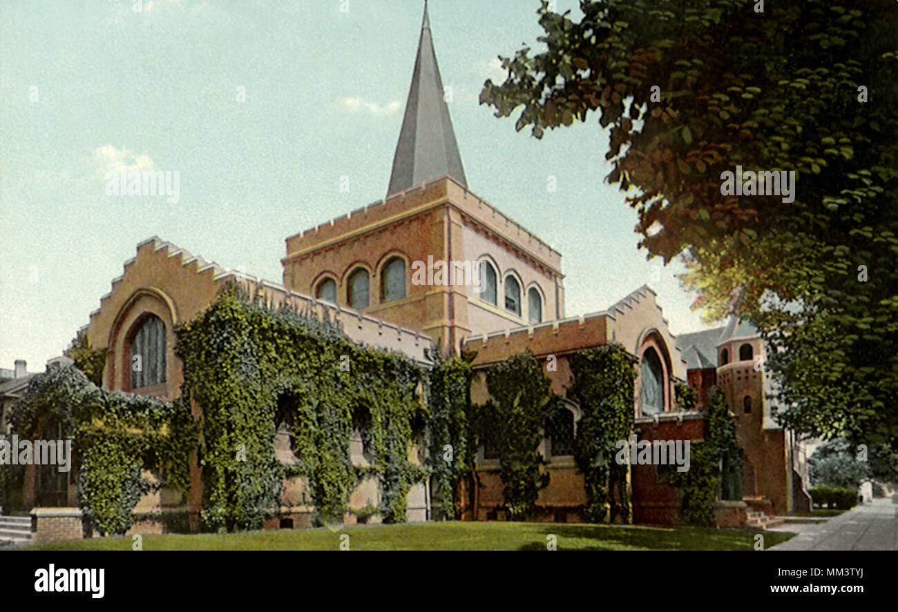 St. John's Episcopal Church. Stockton. 1908 Stockfoto