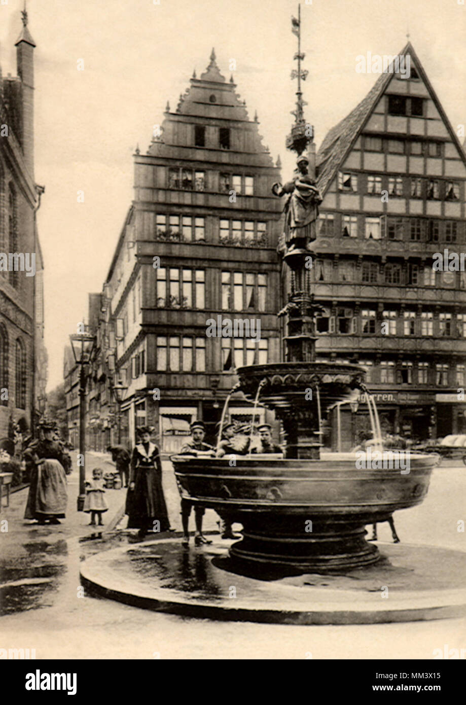 Markt gut. Hannover. 1910 Stockfoto