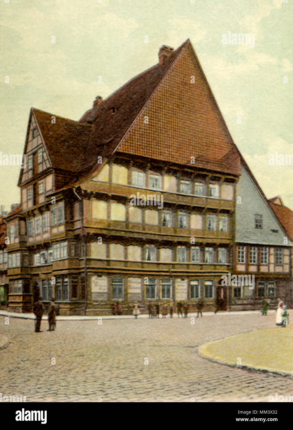 Alte Deutsche Haus Hildesheim 1910 Stockfoto Bild 184483126