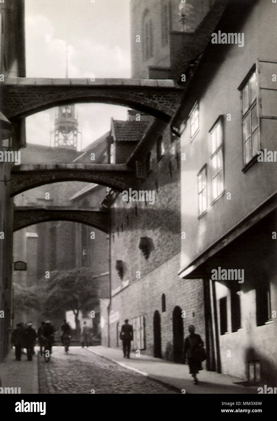 Engel Grube. Lübeck. 1930 Stockfoto