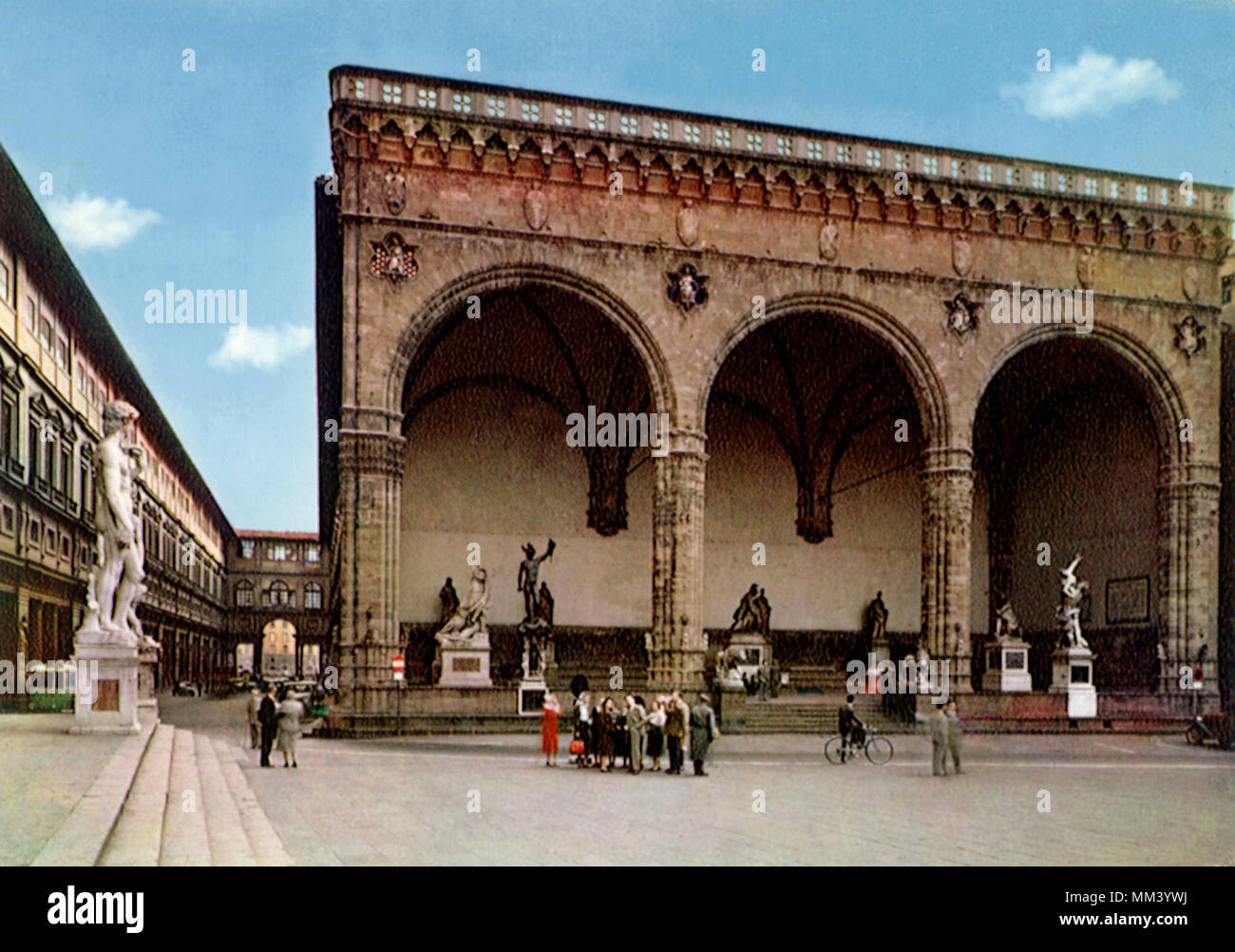 Signoria Loggia. Florenz. 1965 Stockfoto