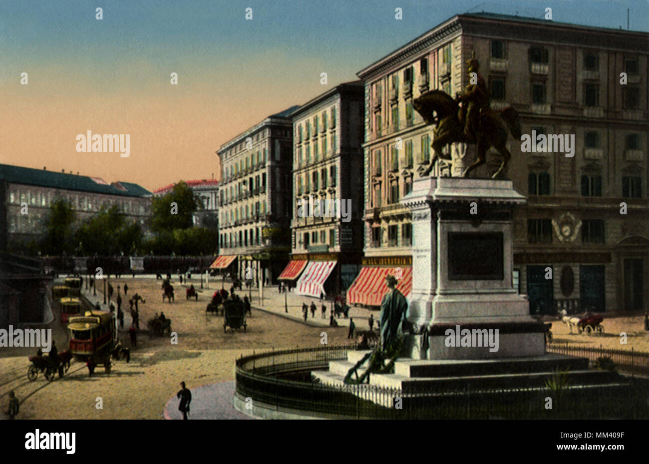 Vittorio Emanuele II-Denkmal. Neapel. 1910 Stockfoto