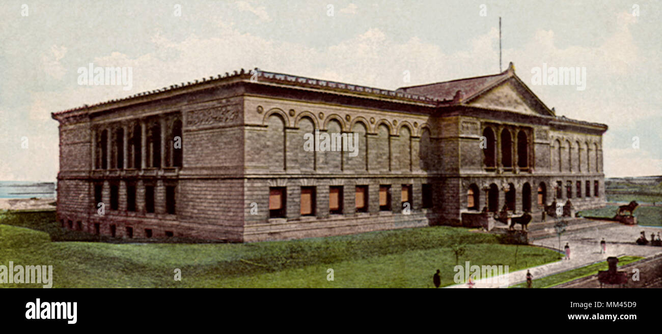 Kunst-Institut. Chicago. 1910 Stockfoto