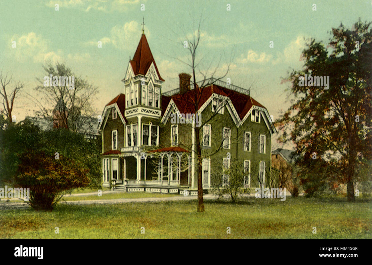 Sigma Chi Haus. Ann Arbor. 1910 Stockfoto