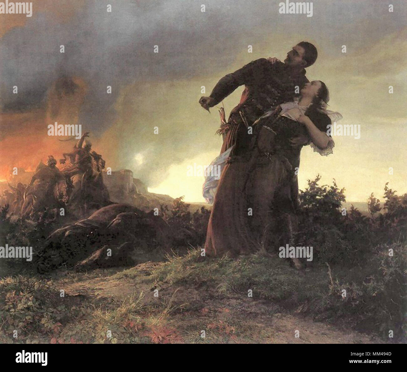 Székely Bertalan - mihály Dobozi und seine Frau Stockfoto