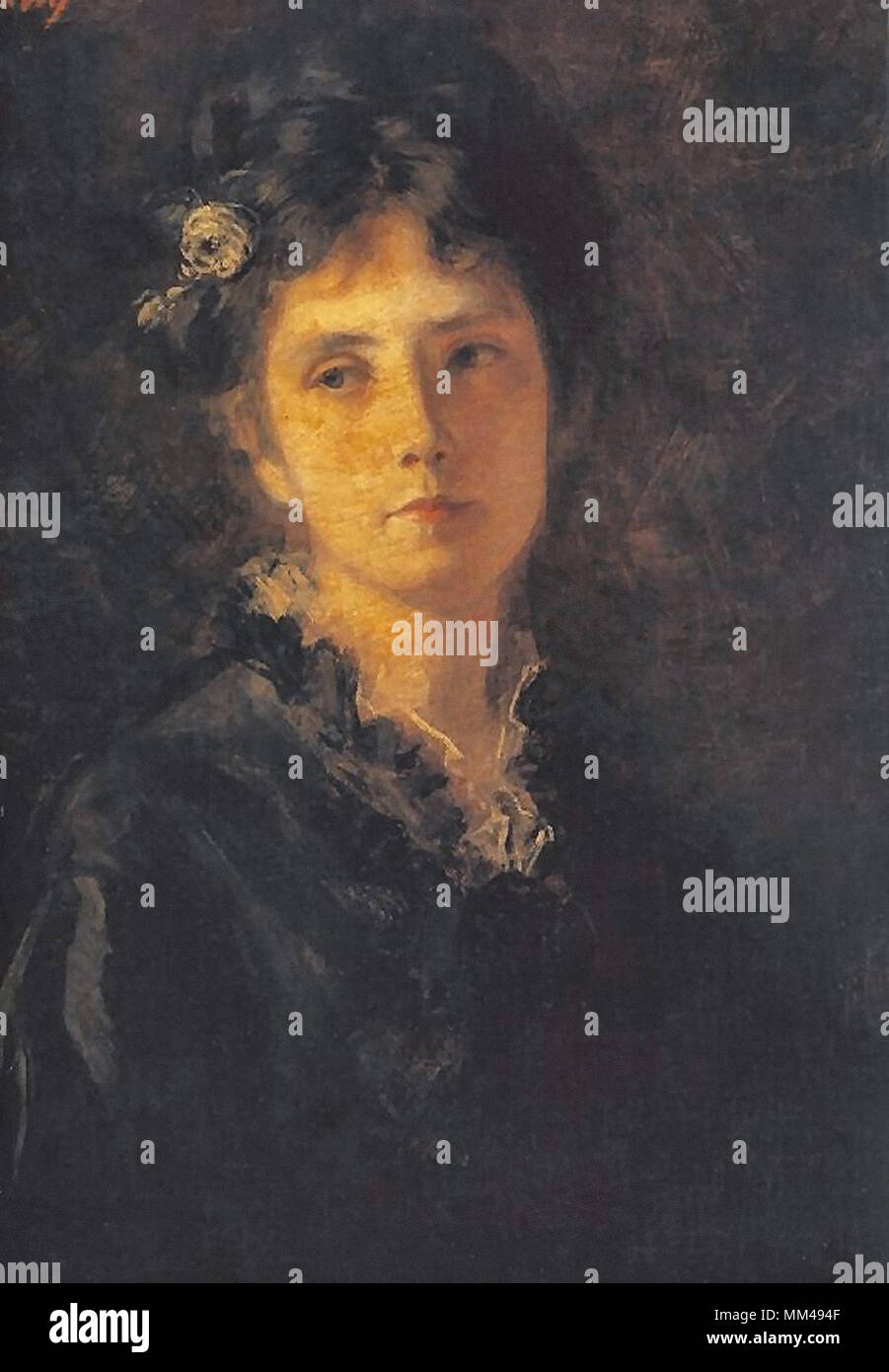 Székely Bertalan - Miss Mesterhazy Stockfoto