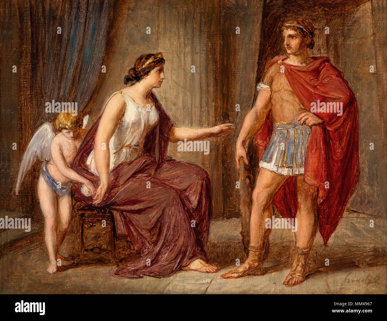 Székely Bertalan - Theseus und Ariadne Stockfoto