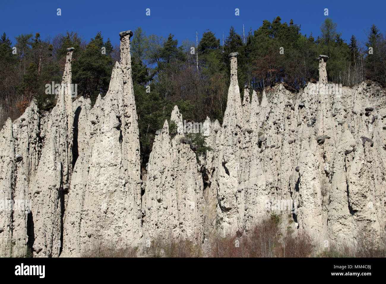 Erdpyramiden Gasteinergraben Unterinn Ritten Südtirol Alto Adige Italien Europa Stockfoto