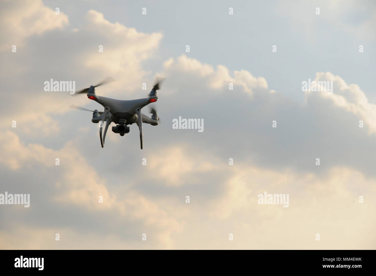 Drone aus dem Himmel Stockfoto