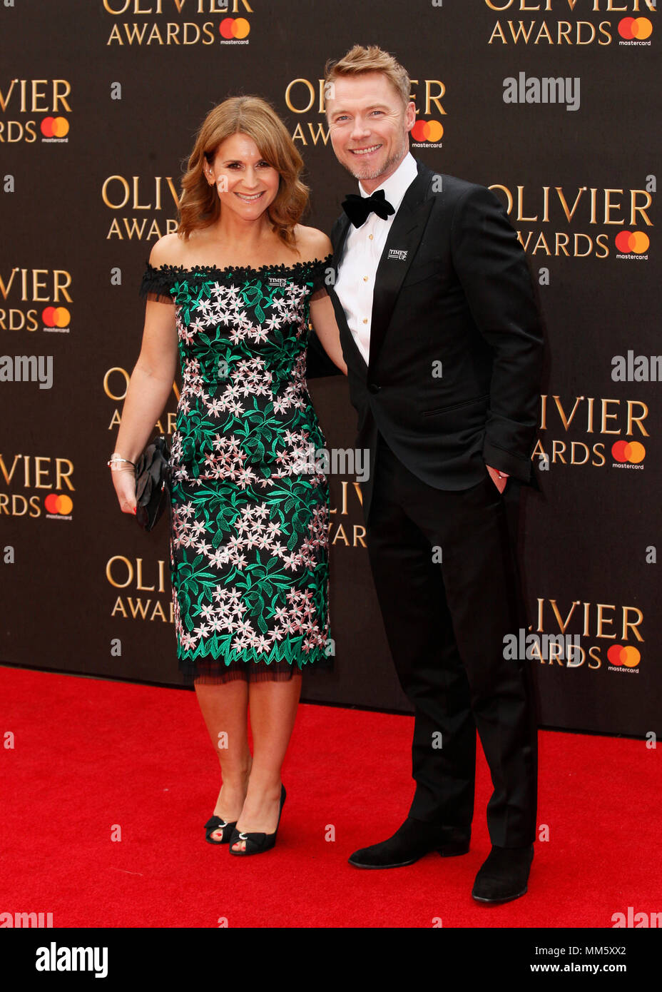 Die Olivier Awards 2018 in der Royal Albert Hall - Ankunft mit: Harriet Scott, Ronan Keating, Wo: London, Vereinigtes Königreich, wenn: 08 Apr 2018 Credit: Mario Mitsis/WENN.com gehalten Stockfoto