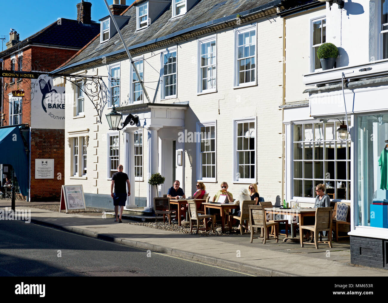 Das Crown Hotel, Southwold, Suffolk, England Großbritannien Stockfoto