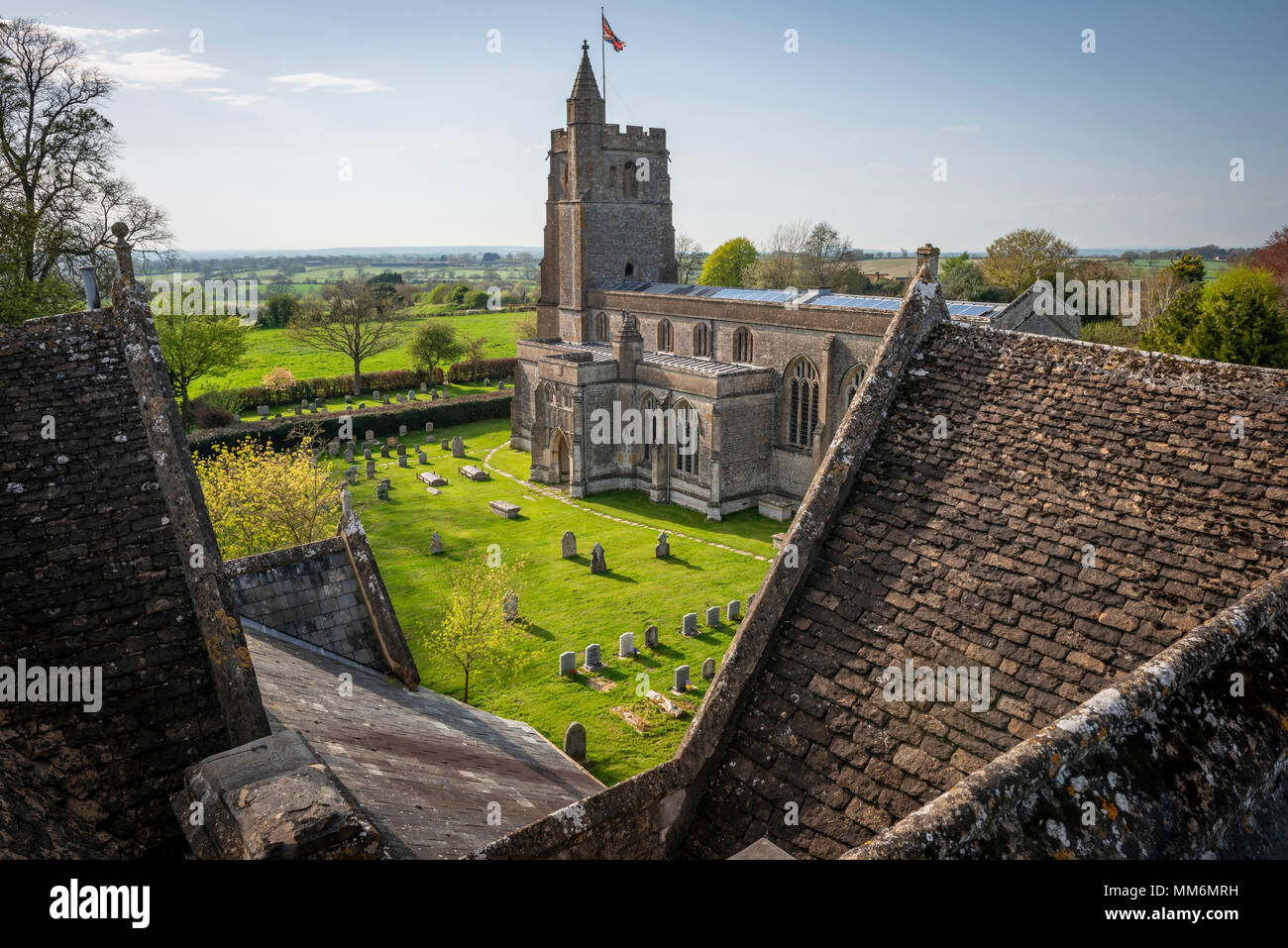 Die Kirche des Hl. Michael, nördlich von Cadbury, Somerset, Großbritannien Stockfoto