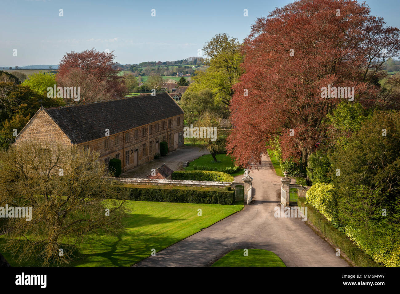 Norden Cadbury Hof, Somerset, Großbritannien Stockfoto