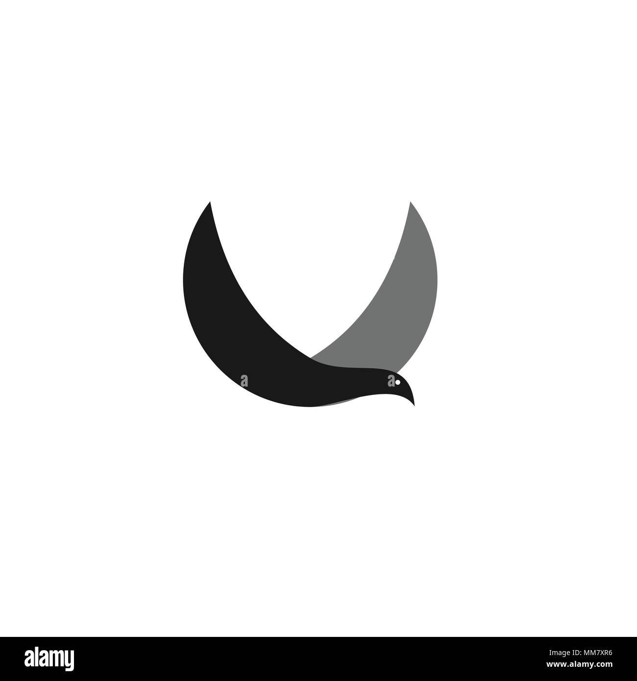 Vogel-Logo, fliegender Vogel Icons, Vektorgrafiken. Stock Vektor