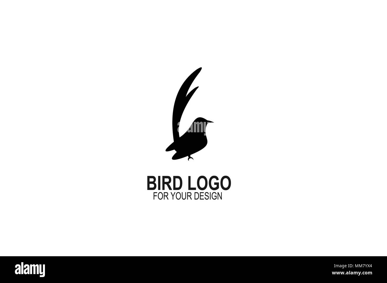Bird Logo, Magpie logo, kreative Grafik Design, Vector Icons. Stock Vektor