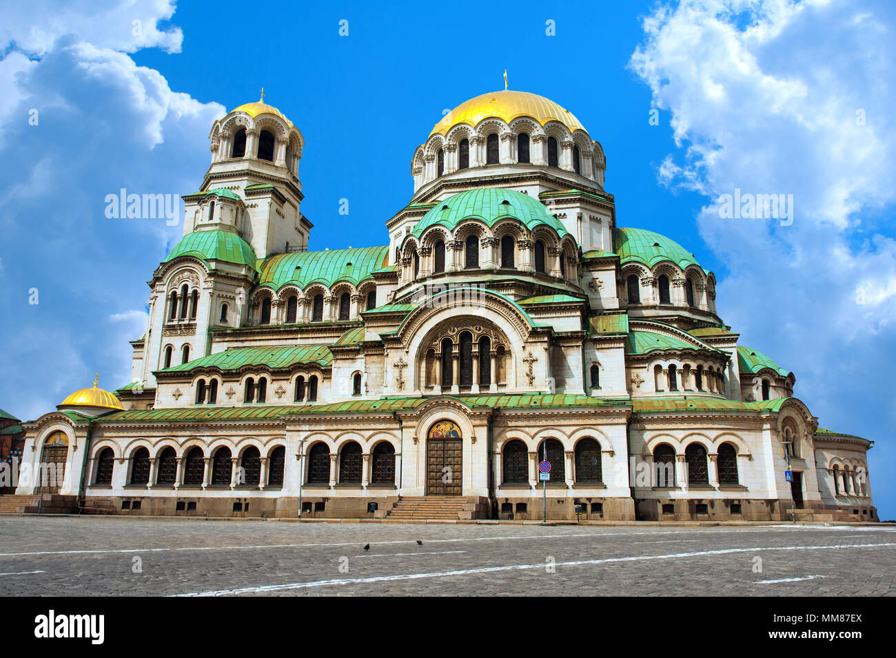 Alexander Nevsky Kathedrale und Quadrat in Sofia, Bulgarien Stockfoto