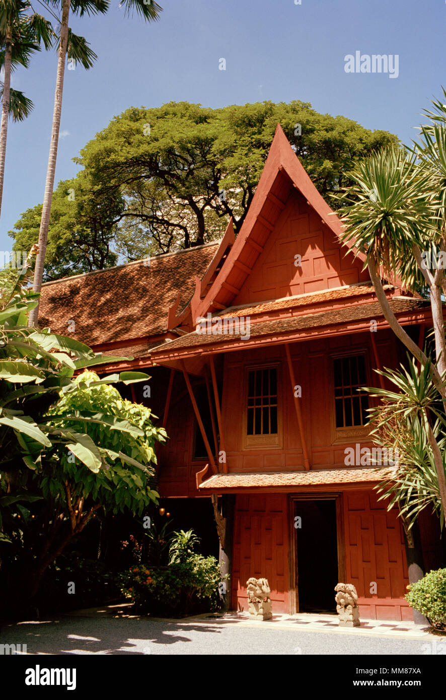 Jim Thompson Haus in Bangkok, Thailand in Südostasien im Fernen Osten. Geschichte Historisches Gebäude Architektur Reisen Stockfoto