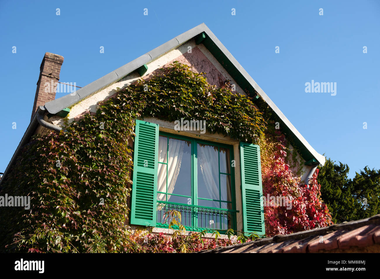 Das Haus und die Gärten von Claude Monet in Giverny, Frankreich Stockfoto