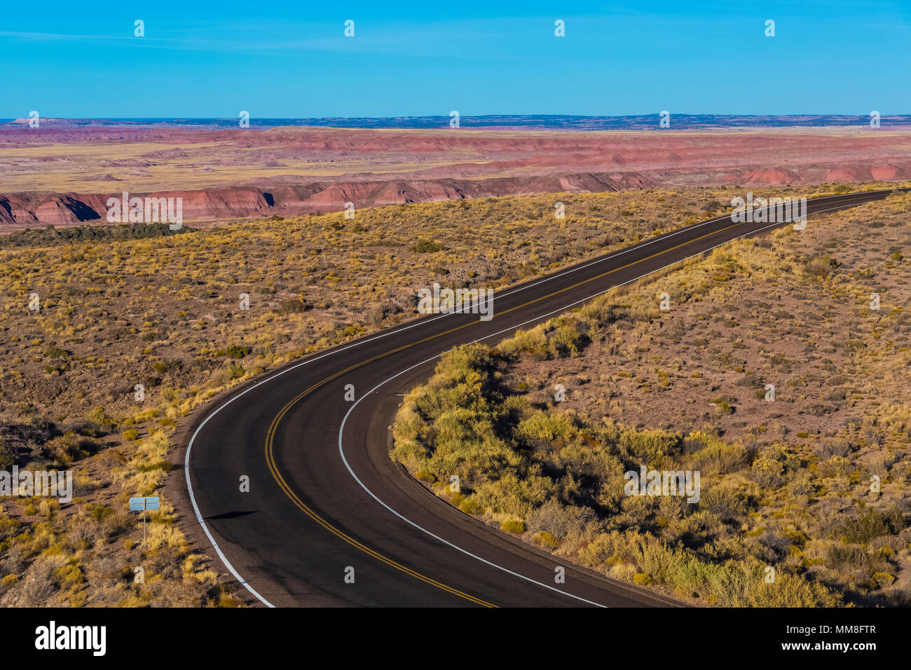 In Petrified Forest National Park, Arizona, USA Stockfoto
