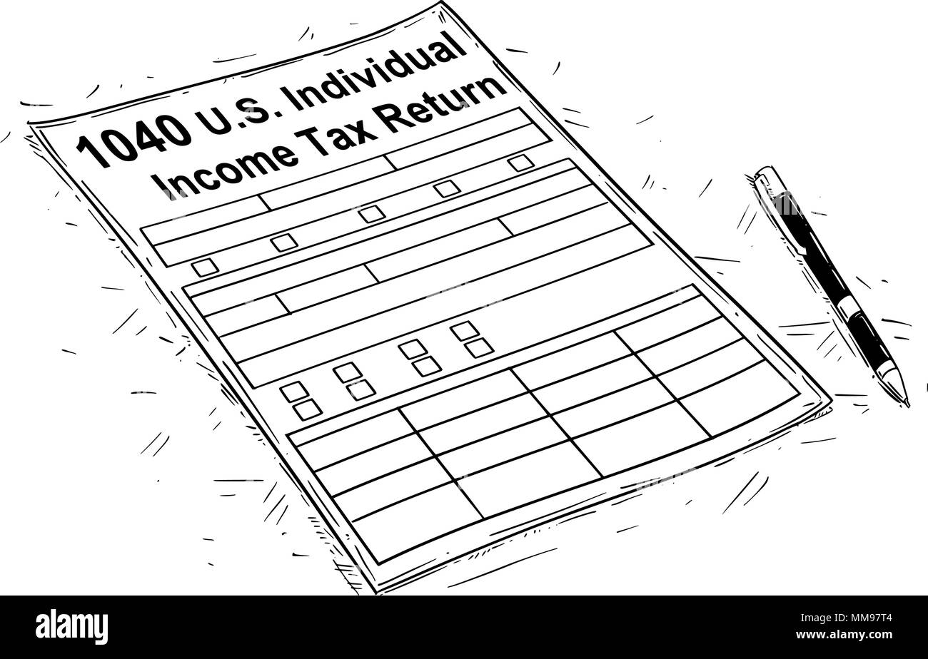 tax form cartoon