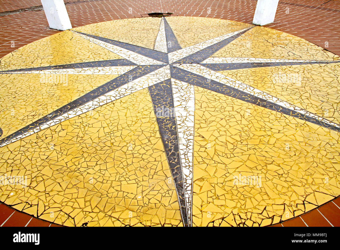 Rose der Winde, Cabedelo, Paraiba, Brasilien Stockfoto