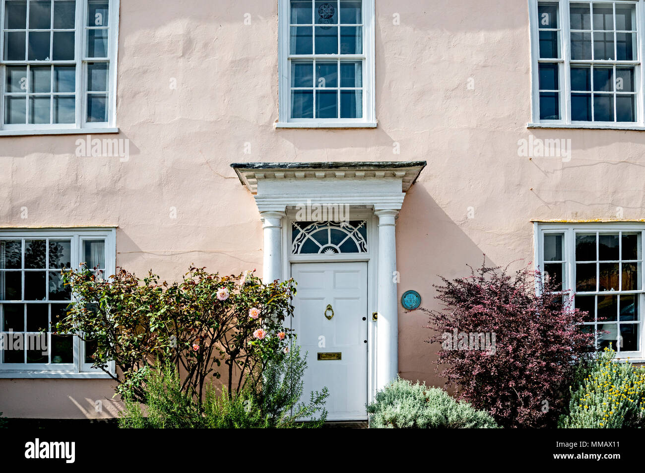 Vor ein altes Haus in Long Melford (Suffolk, England) Stockfoto