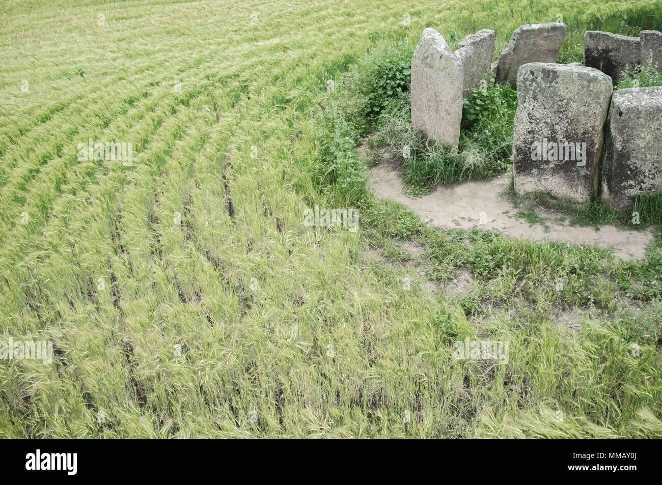 Dolmen von Cerca del Marco alte Gebäude in der Nähe von magalithic Magacela in Extremadura. Spanien Stockfoto