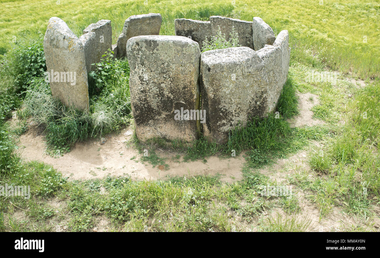 Dolmen von Cerca del Marco alte Gebäude in der Nähe von magalithic Magacela in Extremadura. Spanien Stockfoto