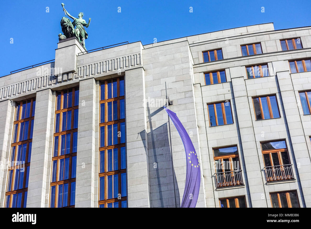 CNB Bank, der Tschechischen Nationalbank, Ceska Narodni Banka Headquarter, Prag, Tschechische Republik Stockfoto