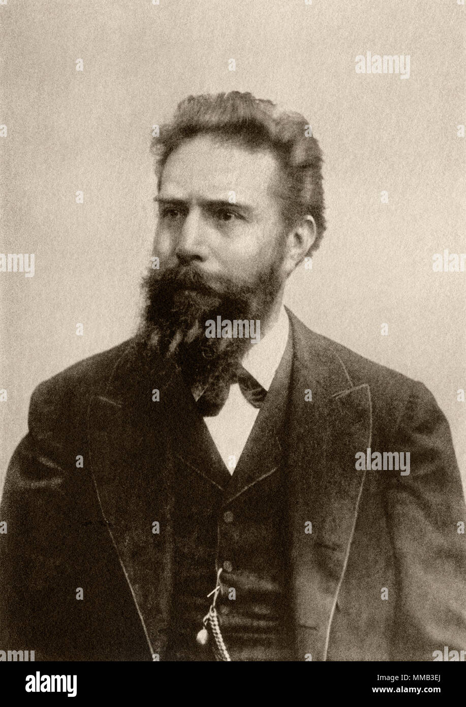 Wilhelm Conrad Röntgen. Photogravure Stockfoto