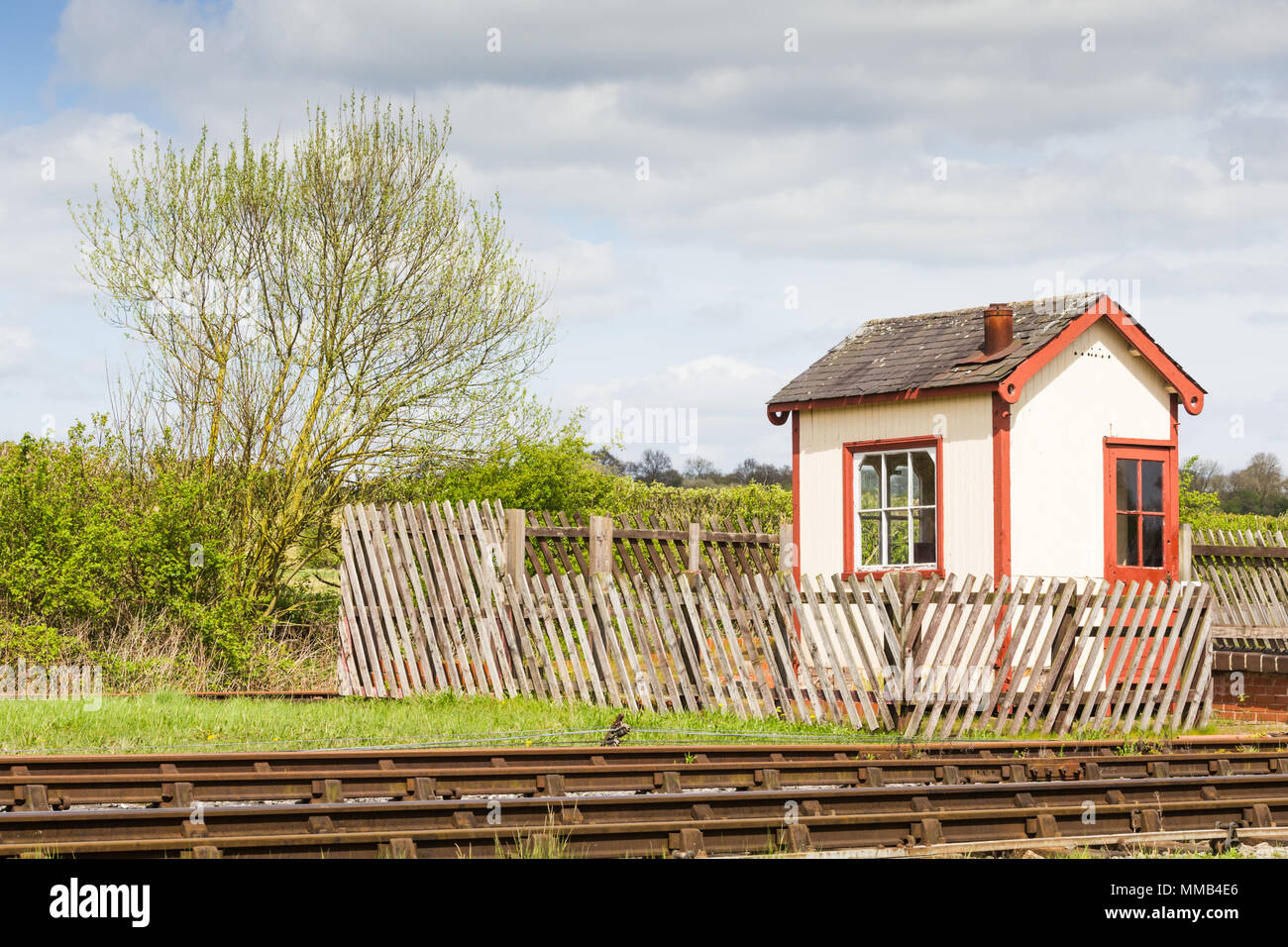 Das Fenster "Signal" Gebäude, Swanwich Junction, Derbyshire UK Stockfoto