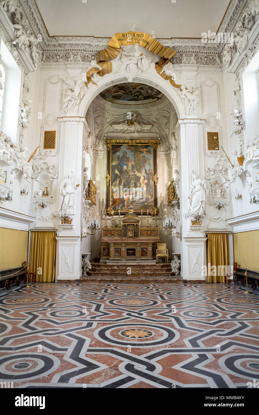 Oratorio del Rosario Di Santa Cita, Palermo, Sizilien, Italien Stockfoto