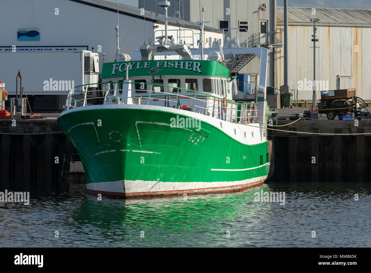 Foyle Fisher Trawler - Greencastle Stockfoto