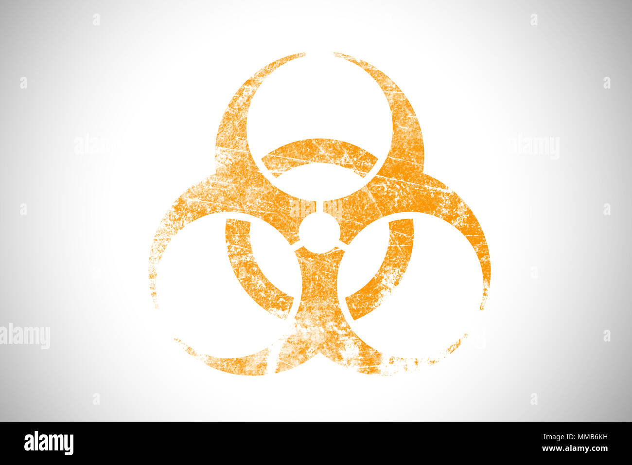 Biochemische Bio hazard industrielle Zeichen Symbol logo der Gefahr Stockfoto