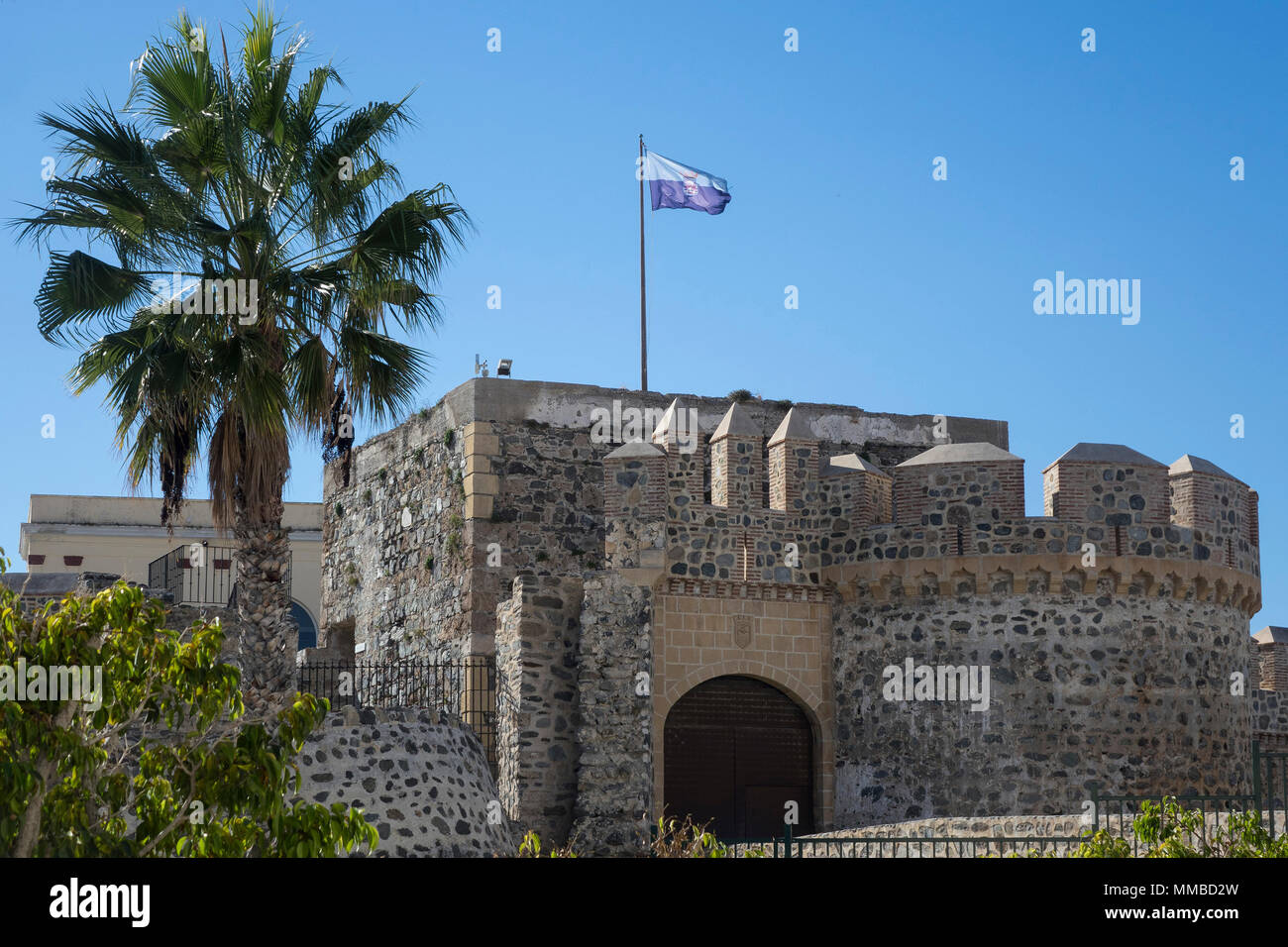 Spanien, Andalusien, Almunecar, Castillo San Miguel Stockfoto