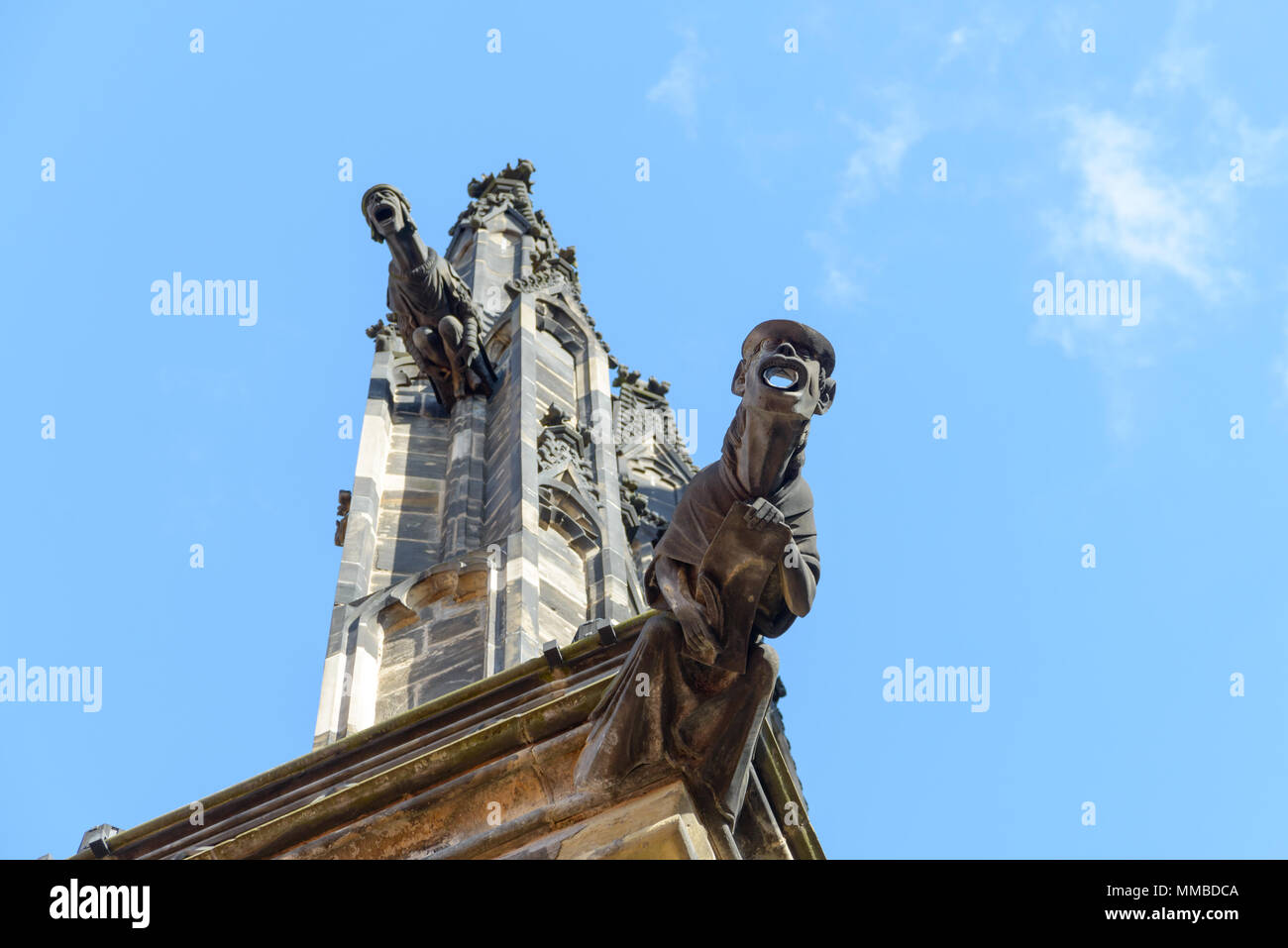 Einige Einzelheiten der Veitsdom in der Prager Burg Stockfoto